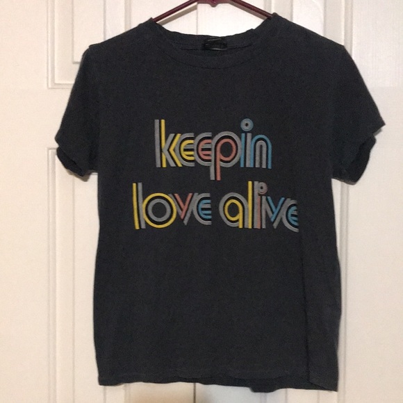 Mother The Boxy Goodie Goodie Tee “Keepin Love Alive” Size Small - Picture 6 of 10